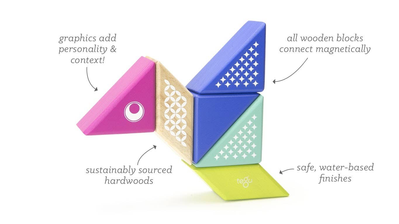Tegu - Wholesale Wood Toy - Kids - Travel Pals - Magnetic Wooden Block Set0