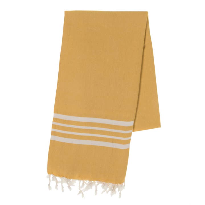 Turkish Towel Krem Peshtemal - Yellow for wholesale by Buldano
