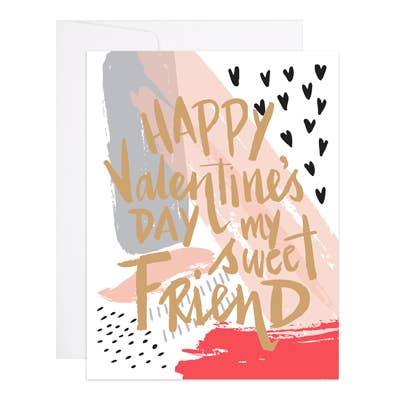 9th Letter Press – wholesale Valentine's Day card – Painted Valentine - Valentine's Day Card