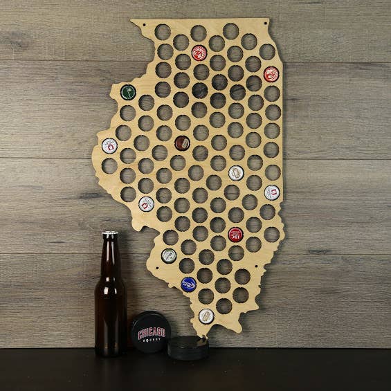 Torched Products – Engroshandel 3D-vægkunst – Mænds gave tilstand øl cap kort - Beer Cap Collector/Display72