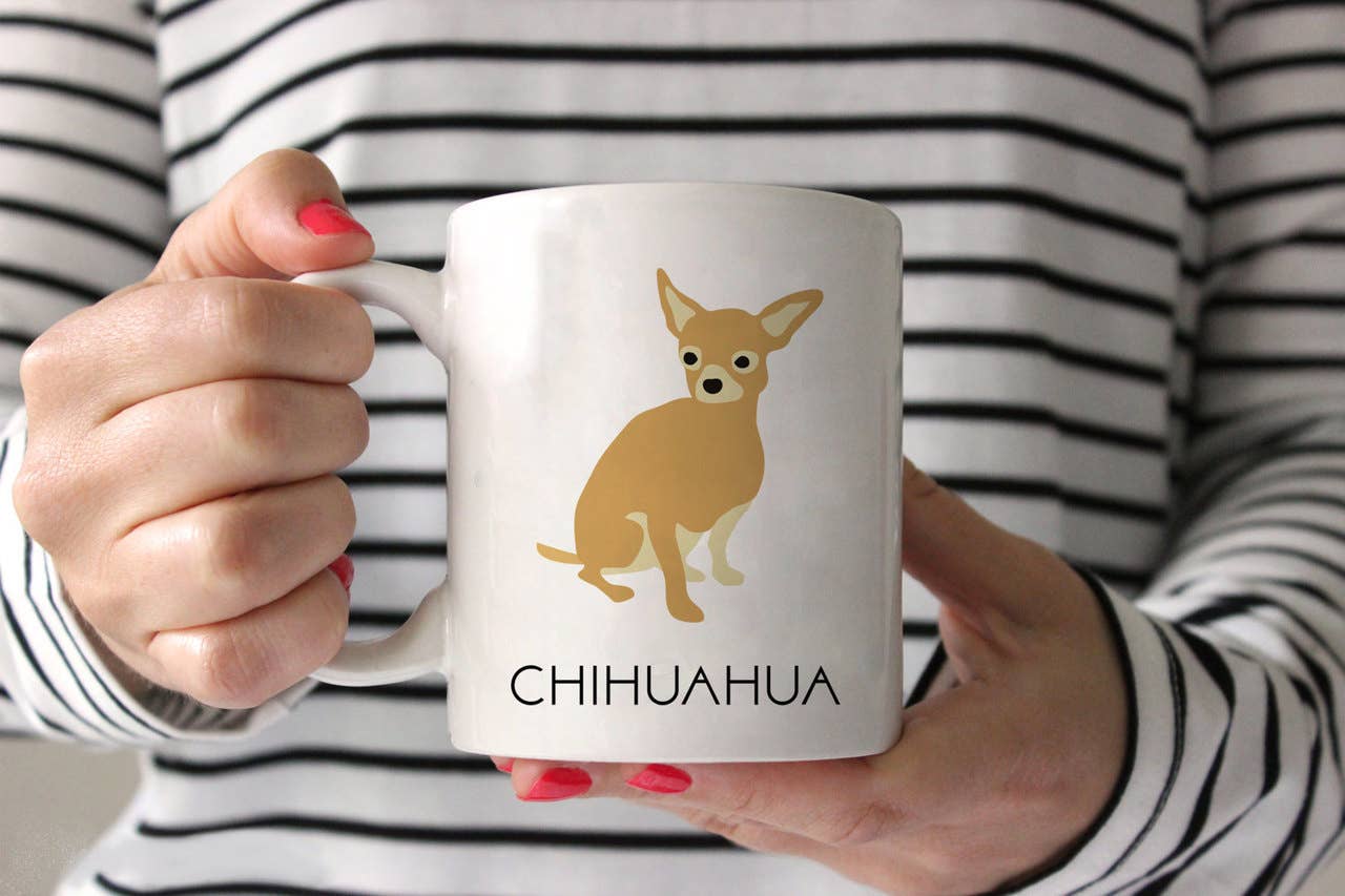 Sophisticated Pup - Wholesale Coffee Mug - Chihuahua Ceramic Mug 15 oz0