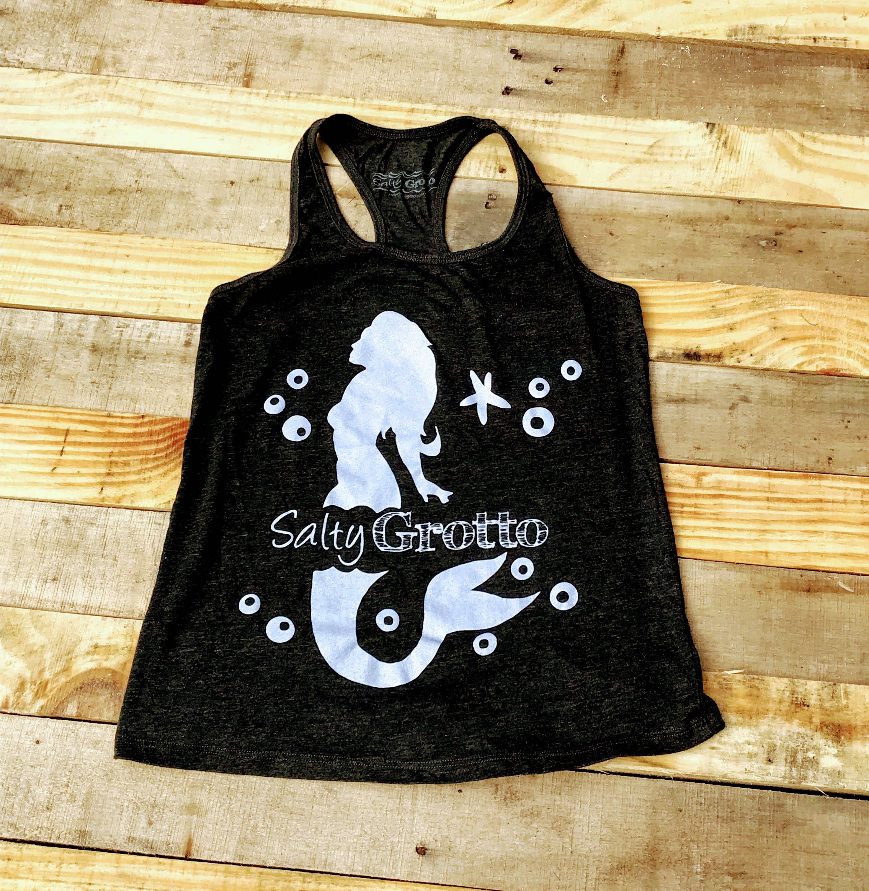 Salty Grotto - Wholesale Tank Top - Women's - Mermaid Racerback Tank0