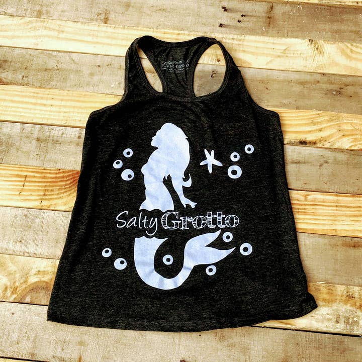Salty Grotto - Wholesale Tank Top - Women's - Mermaid Racerback Tank0
