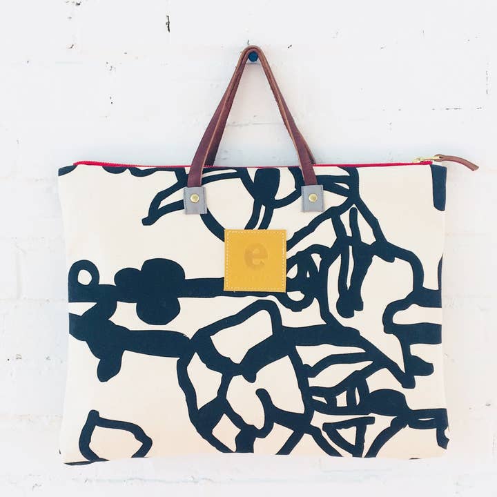Erin Flett - Wholesale Tote Bag - Women's - Black George Folder Bag0