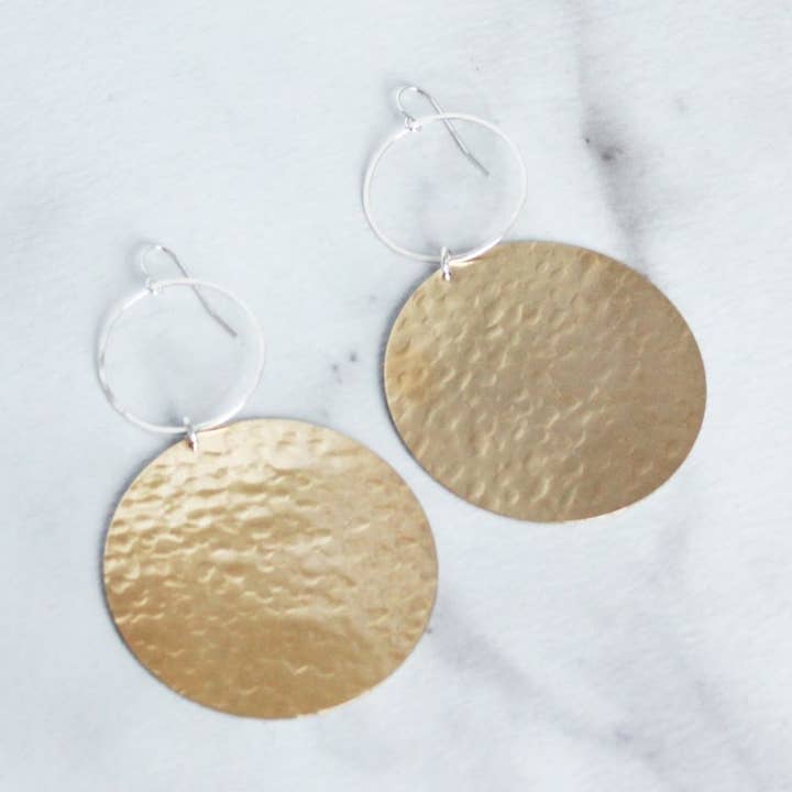 Hoop and Disc Earrings for wholesale by M.Liz Jewelry