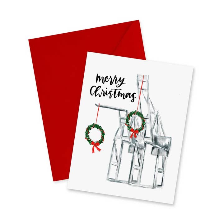 Holiday Port Cranes Oakland notitiekaart voor wholesale door doodles.ink.