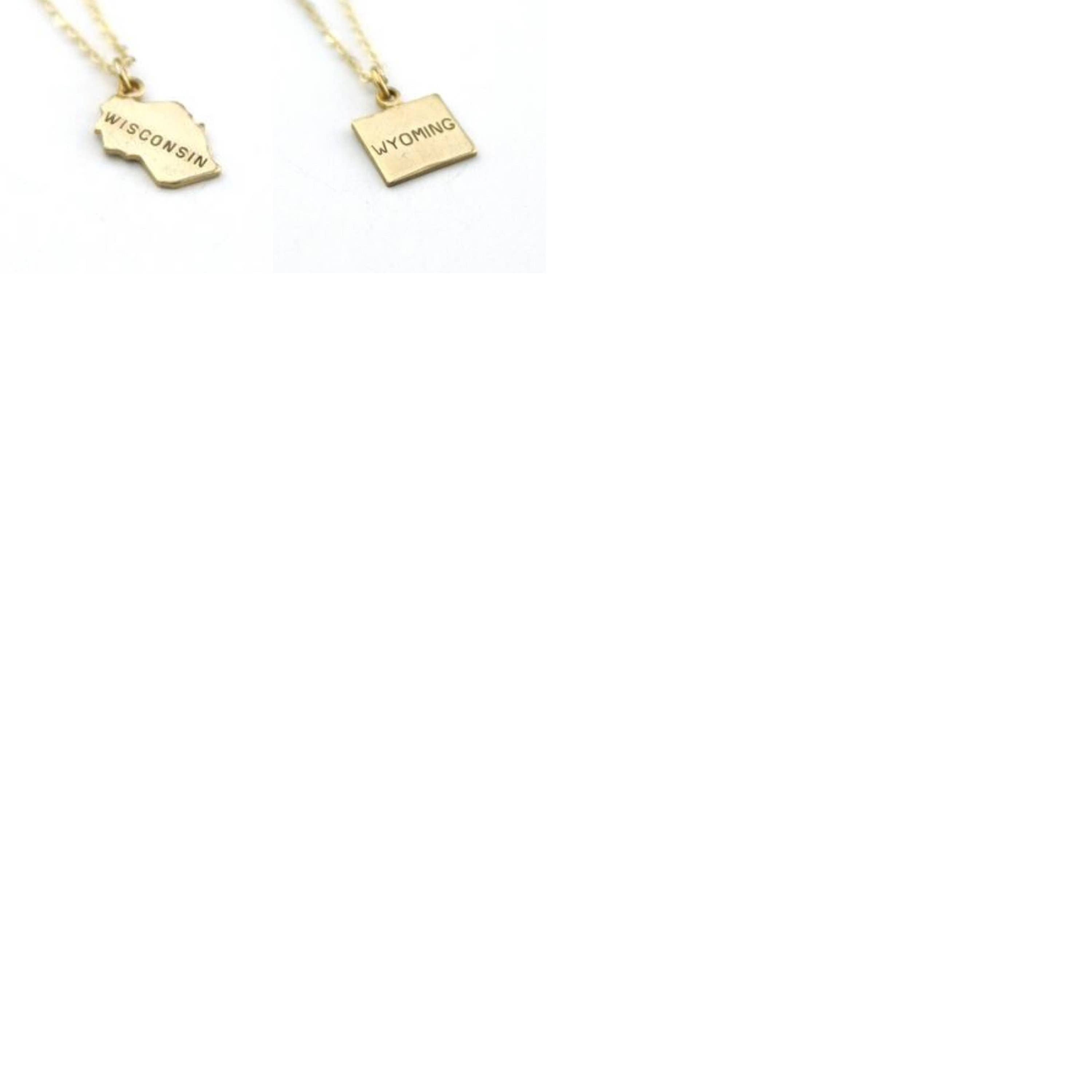 Peachtree Lane Co. - Wholesale Pendant/Charm Necklace - Iowa - State Name Necklace6