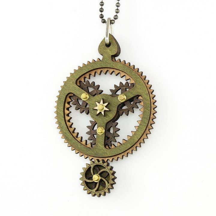 Collana Kinetic Planetary Gear 3C per la vendita all'ingrosso da parte di Green Tree Jewelry