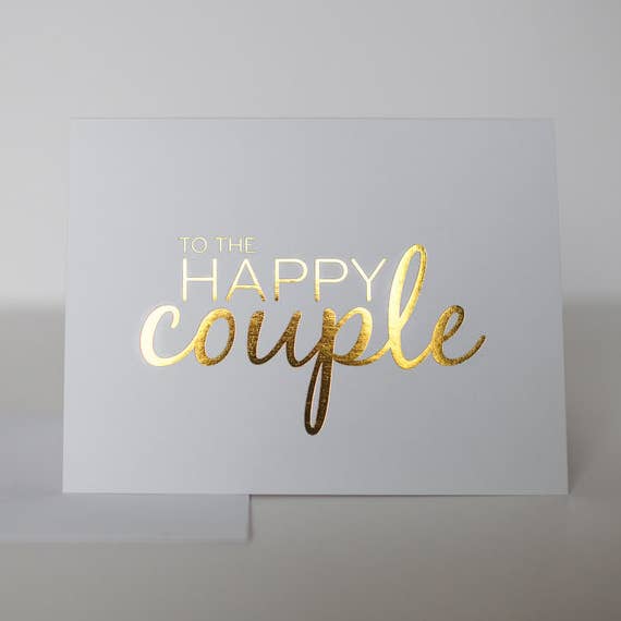 Happy Couple Greeting Card for wholesale by Wrinkle & Crease Paper Products