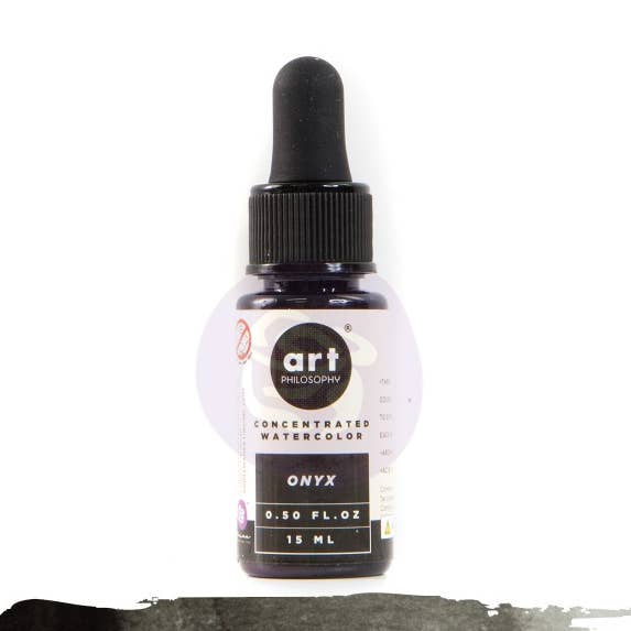 Concentrate watercolor Onyx 1 bottle with dropper 0.5oz for wholesale by Art Philosophy