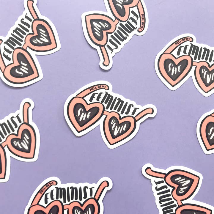 Feminist She Devil Sticker- LAST CHANCE STOCKING STUFFER HOLIDAY GIFT for wholesale by Your Gal Kiwi
