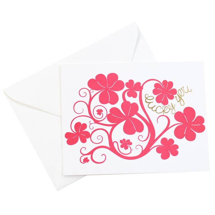 Lucky Clover Card for wholesale by Reyn Paper Co