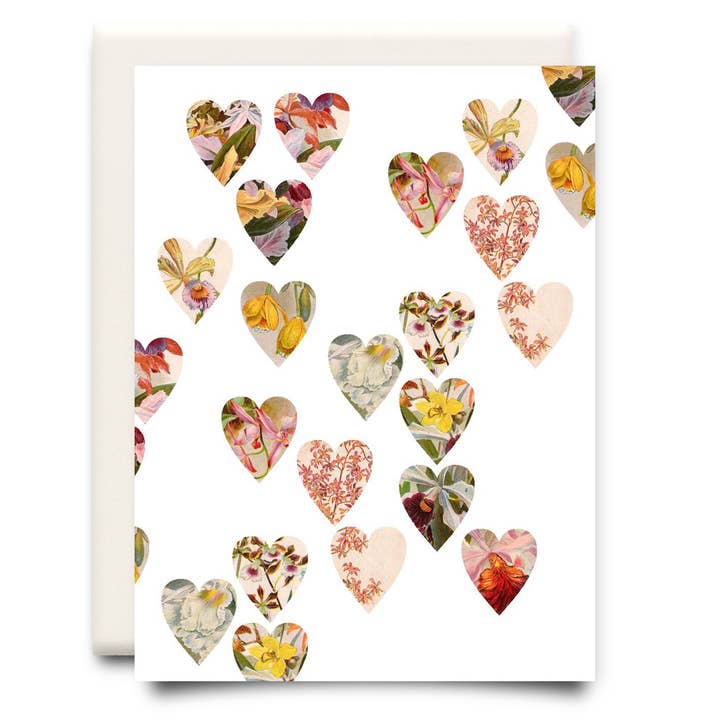 Hearts Collage | Love & Friendship Greeting Card for wholesale by Inkwell Cards