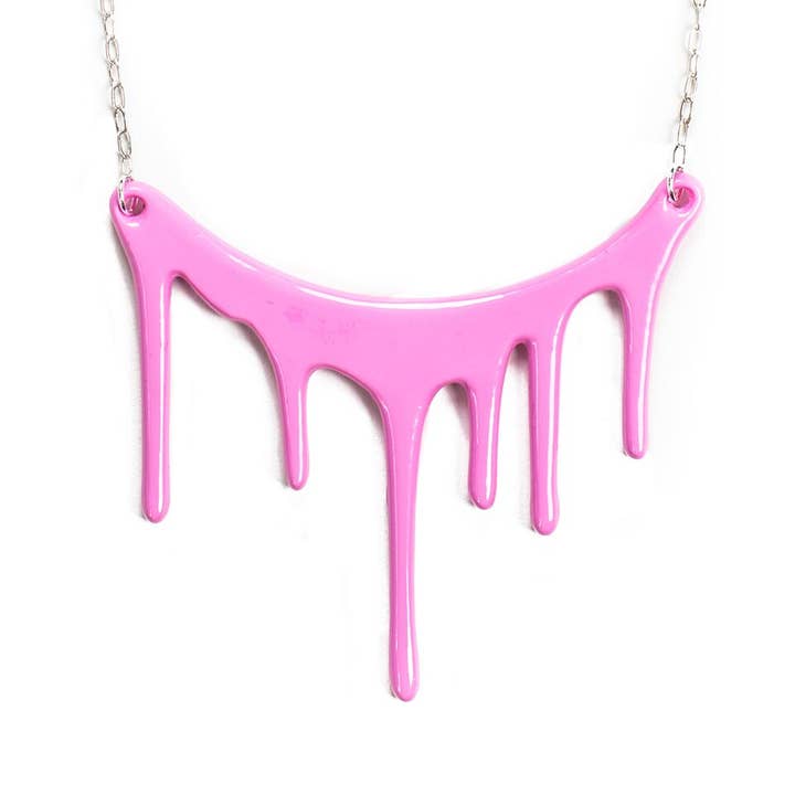 Darling Marcelle - Wholesale Pendant/Charm Necklace - Pink Statement Necklace - Melt1