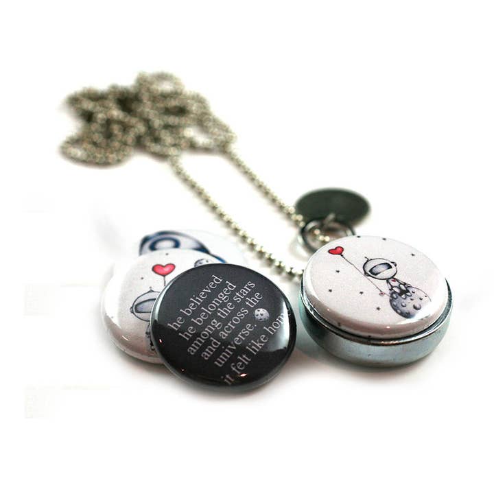 Polarity - Wholesale Locket Necklace - Astronaut Locket Necklace
