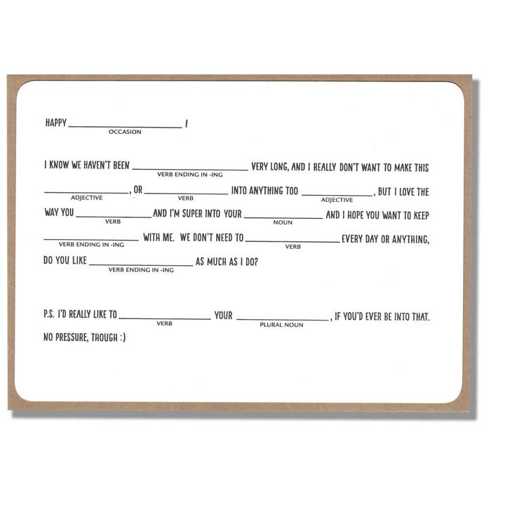 Mad Libs Love - SALE for wholesale by Power and Light Press