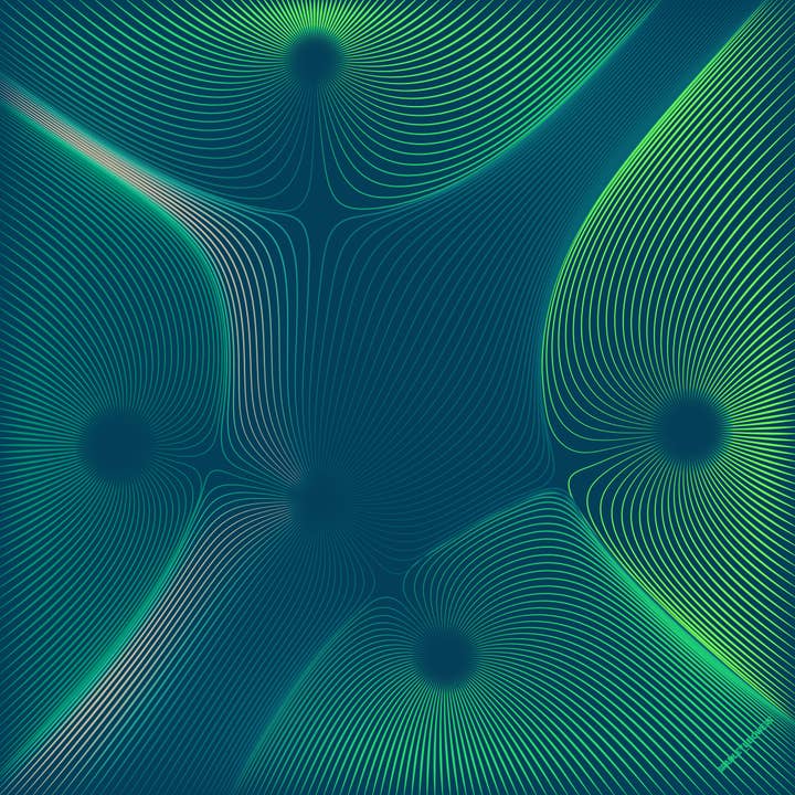 Bradley L Bowers - Wholesale Scarf - Women's - 26" x 26" Polaris Sea2