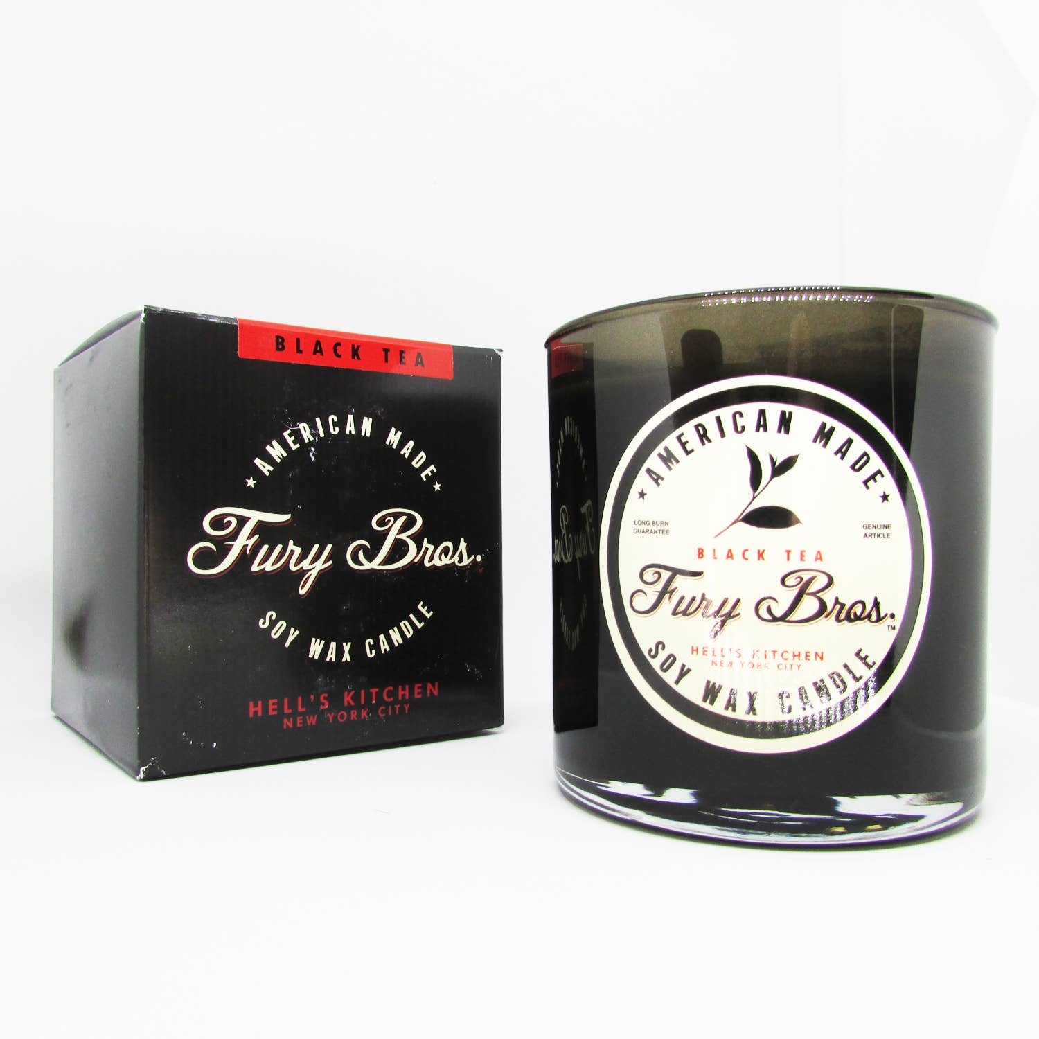 Fury Bros. - Wholesale Jar/Filled Candle - Black Tea Candle 9 oz1