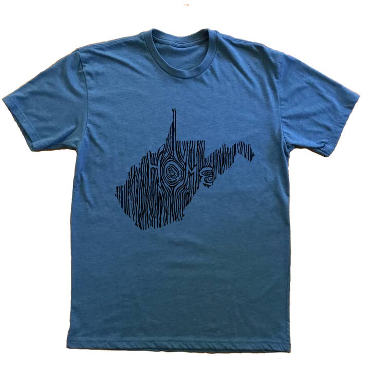 XXL - West Virginie-State Engrained State T-Shirt Unisexe pour la vente par Ingrained Apparel