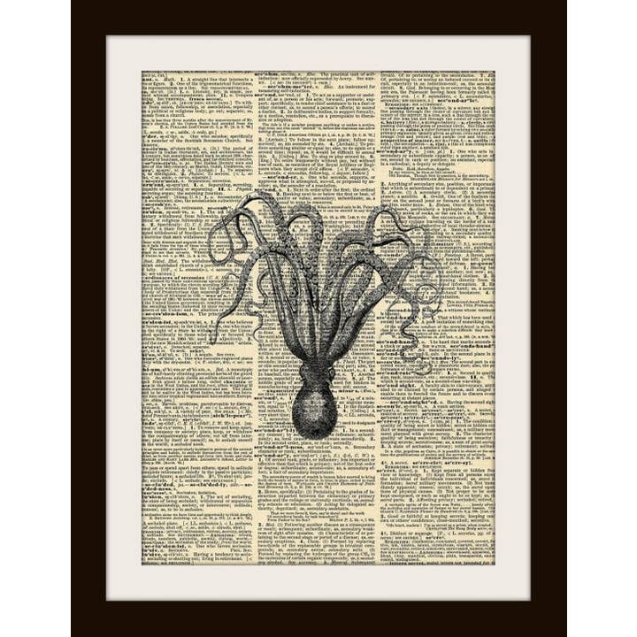 Unique Art Pendants - Wholesale Art Print - Cuttlefish Art Print