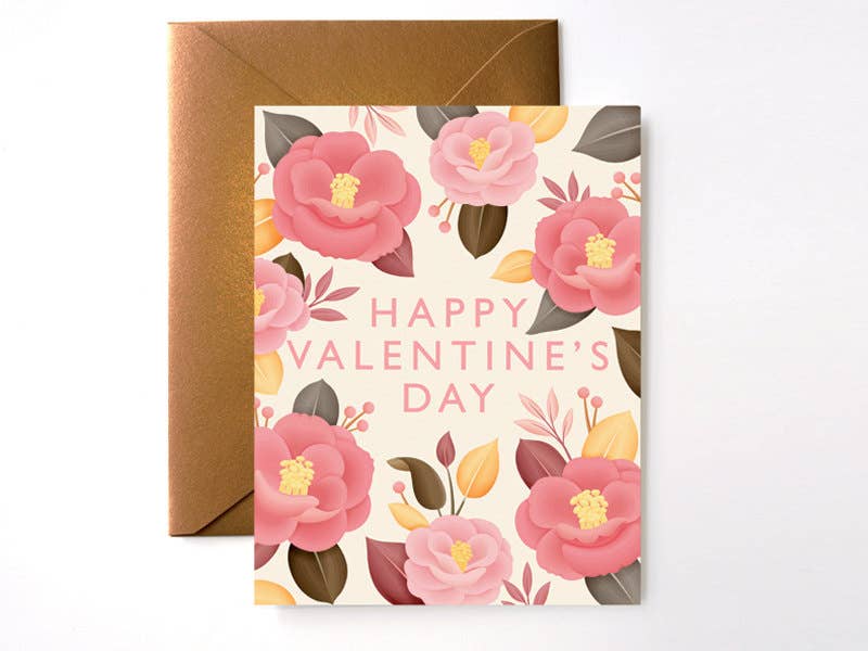 Clap Clap - Wholesale Valentine's Day Card - Camellia Japonica Valentine's Day Card0