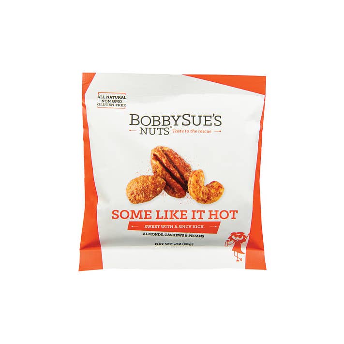 BobbySue's Nuts - Wholesale Nuts - Some Like It Hot Nuts Snack Pack2