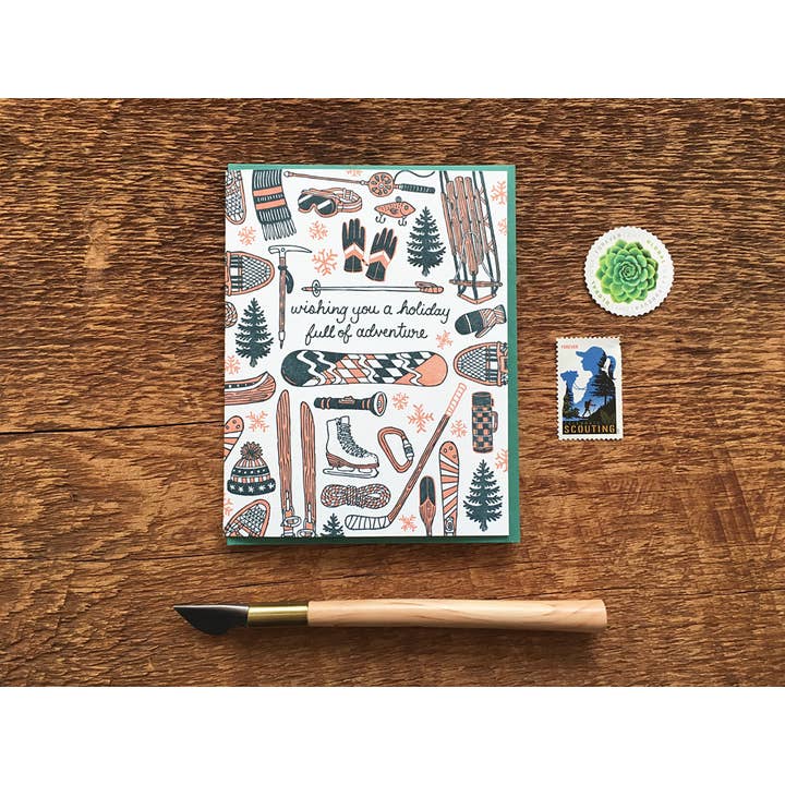 Noteworthy Paper & Press - Wholesale Season's Greetings Card - Holiday Sports Card2