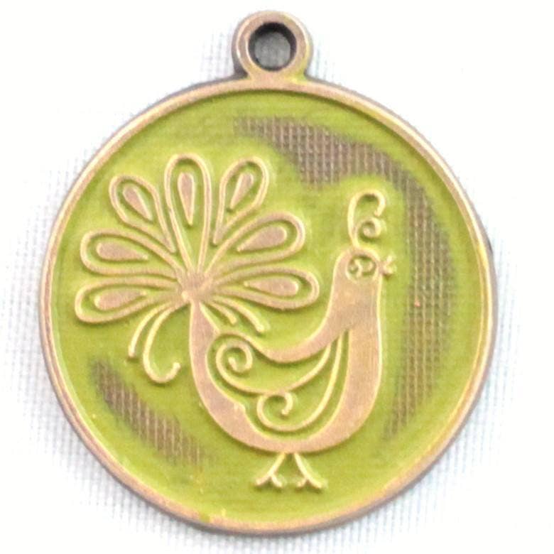 Gleeful Peacock - Wholesale Charm/Dangle Bracelet - Stand Out Token Charm, Bracelet, or Necklace RETIRED2