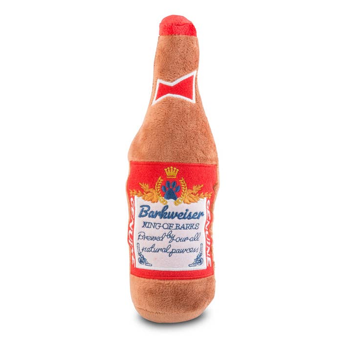 Barkweiser Beer Squeaker Dog Toy for wholesale by Haute Diggity Dog