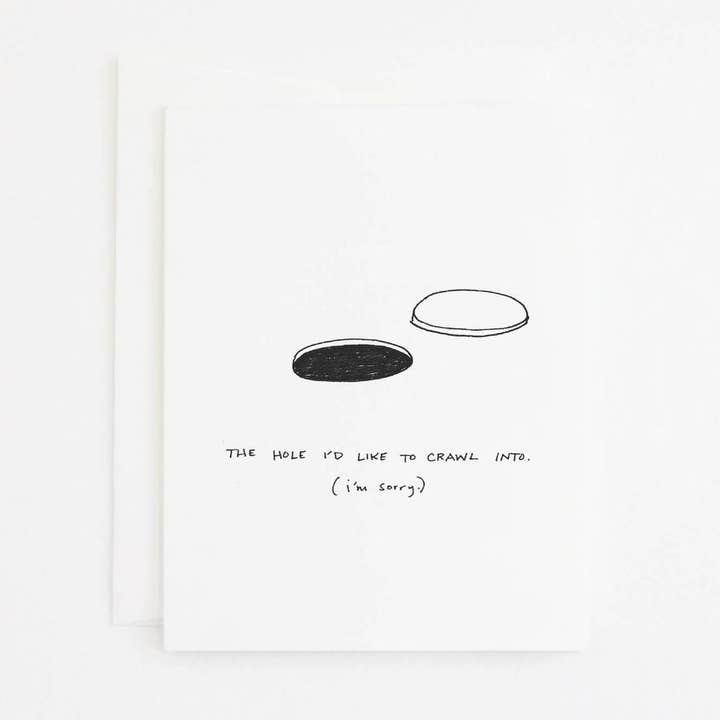 Party Sally - Wholesale I'm Sorry Card - Hole Apology Card0