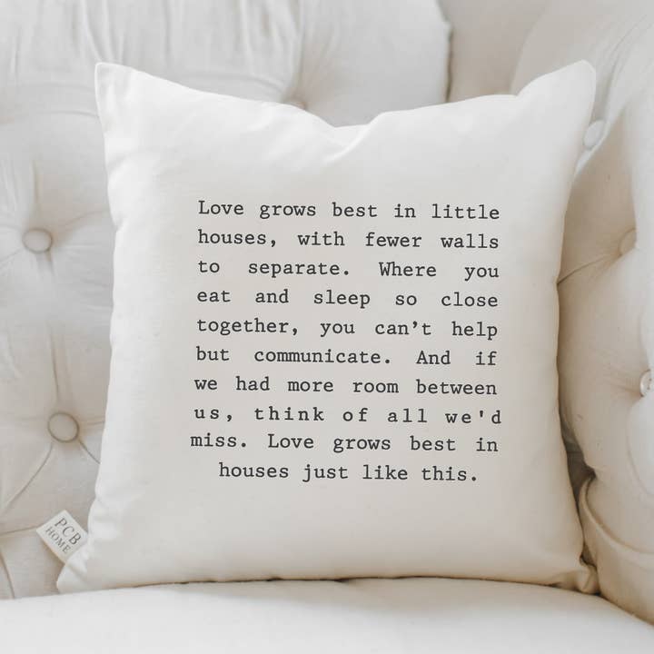 Love Grows Pillow for wholesale by DWELL Home Shoppe