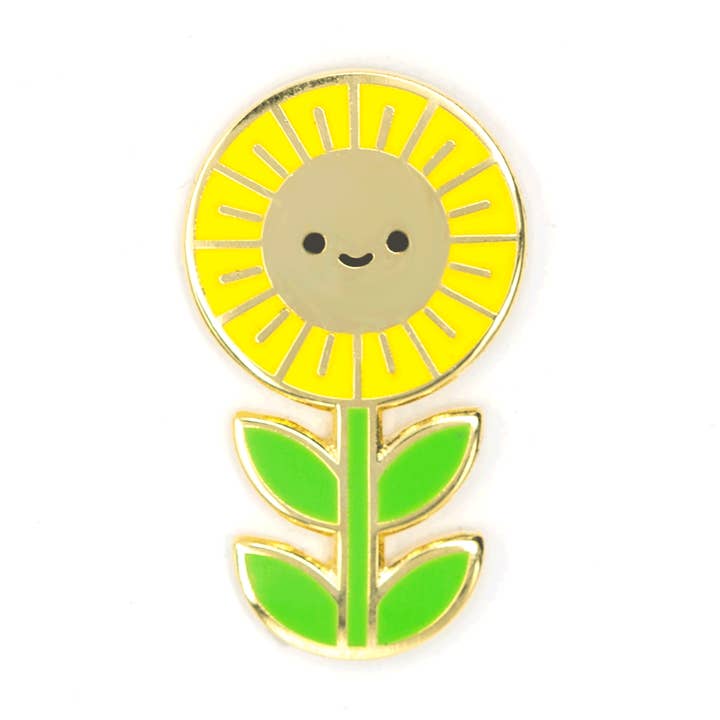 Sunflower Enamel Pin for wholesale by These Are Things