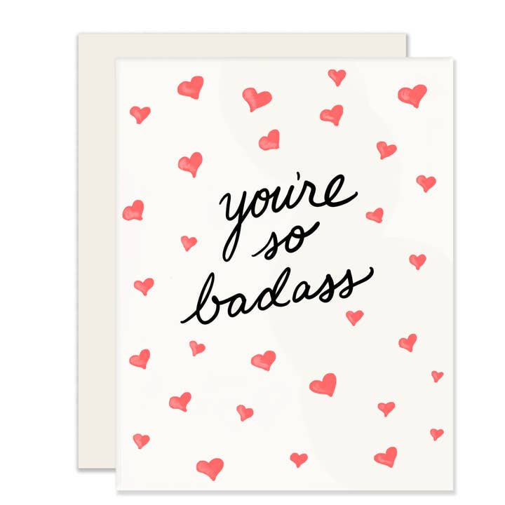 Tarjeta You're So Badass para venta al por mayor de Slightly Stationery