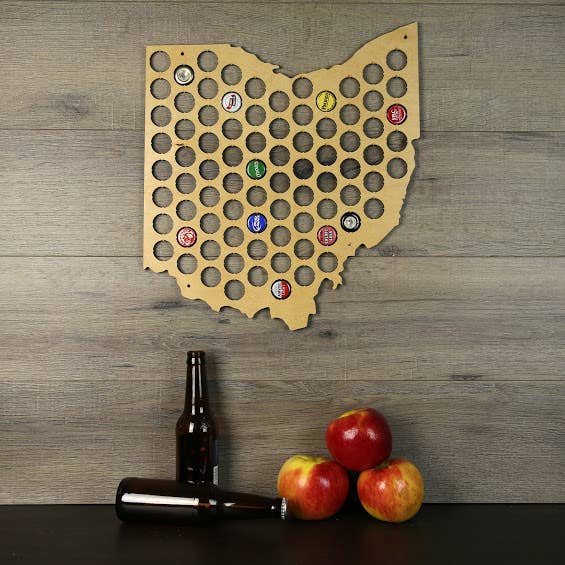 Torched Products – Engroshandel 3D-vægkunst – Mænds gave tilstand øl cap kort - Beer Cap Collector/Display94