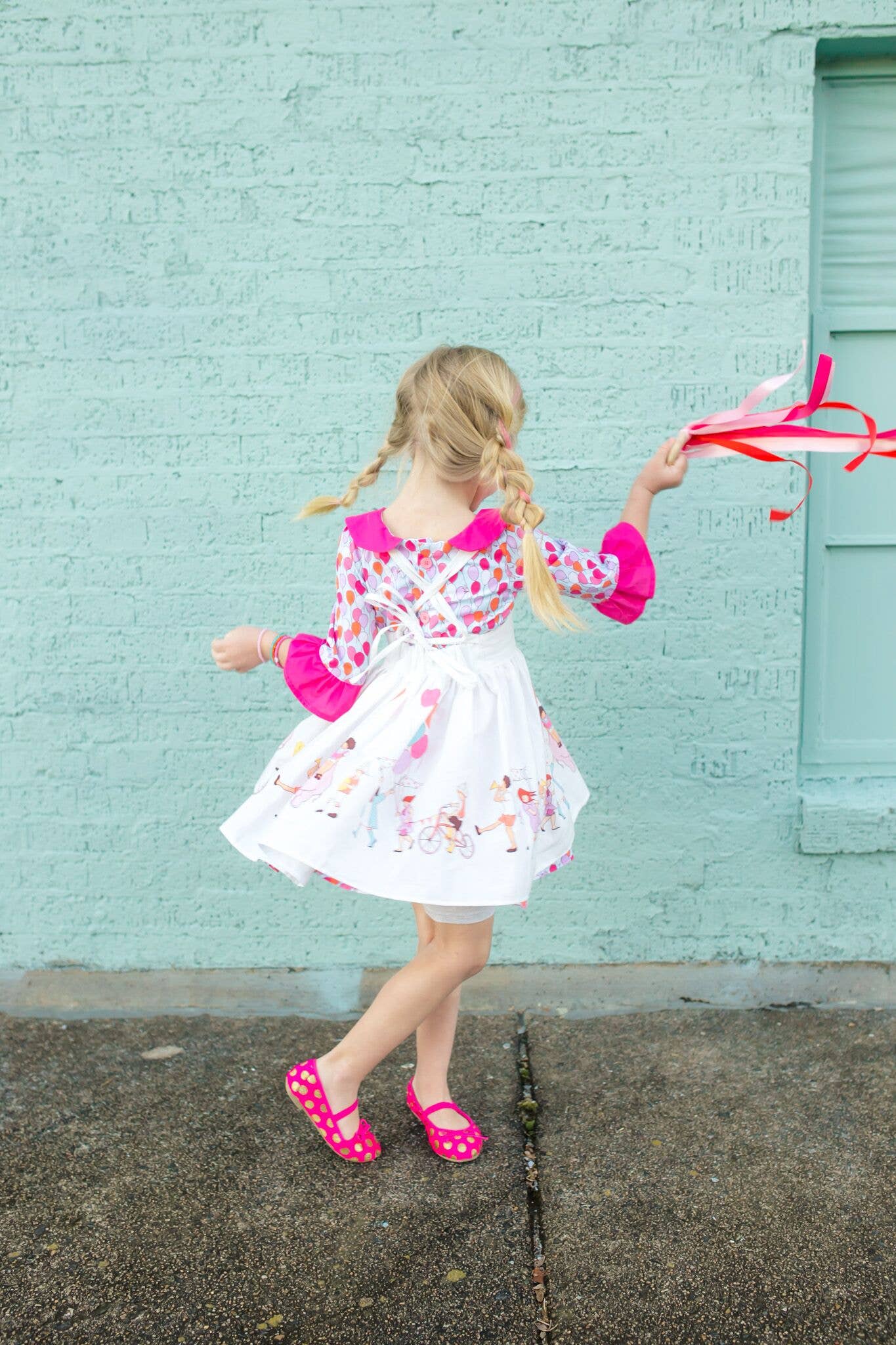 Mouse Loves Pig - Vendita all'ingrosso Bacchetta magica - Bambini - Bacchetta di nastro rosa2