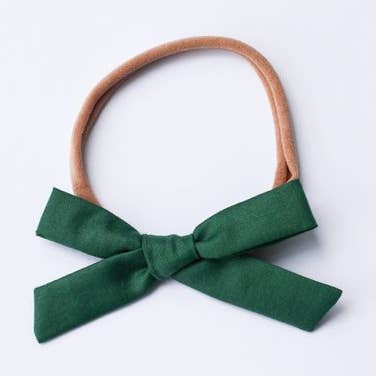 Evergreen Schoolgirl Bow for wholesale by Camryn Girl Handmade
