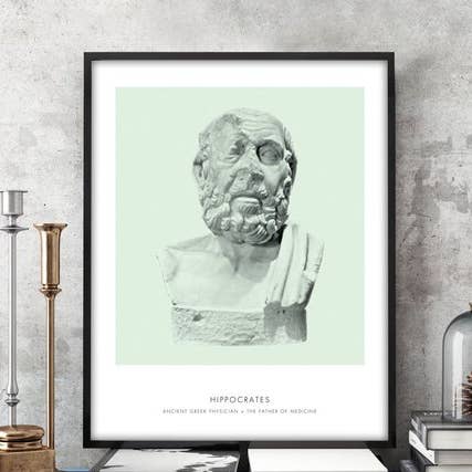 12” x 16” Hippocrates Art Print for wholesale by The National Anthem