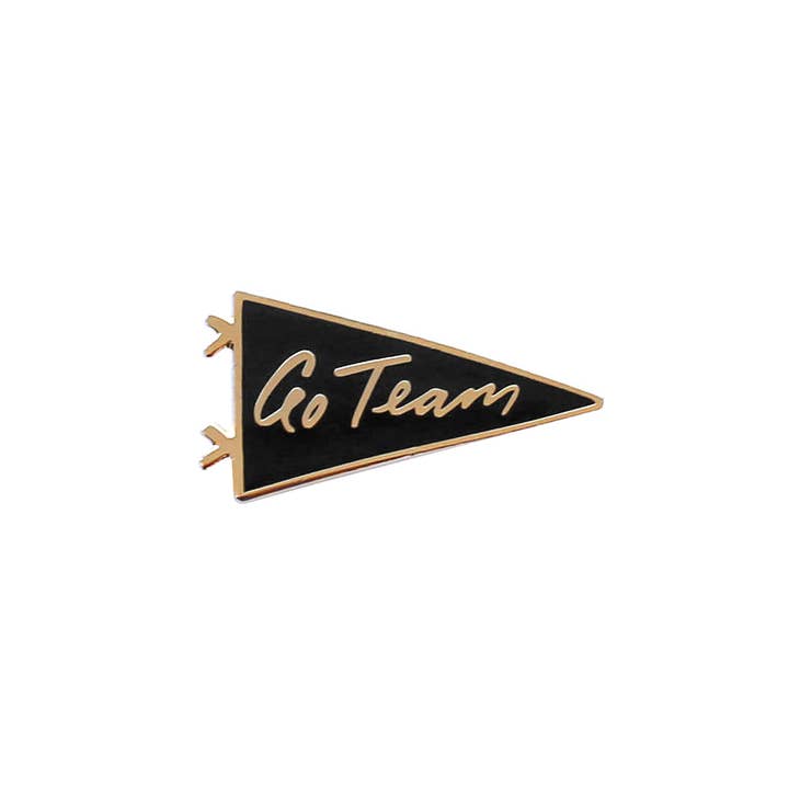 Go Team Enamel Pin for wholesale by Old English Company