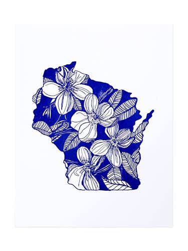 Wisconsin Rhododendron afdrukken voor wholesale door Thimblepress