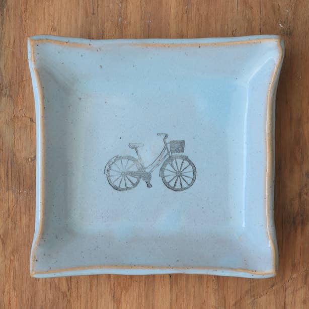 Square Dish - Bike for wholesale by Mud & Maker