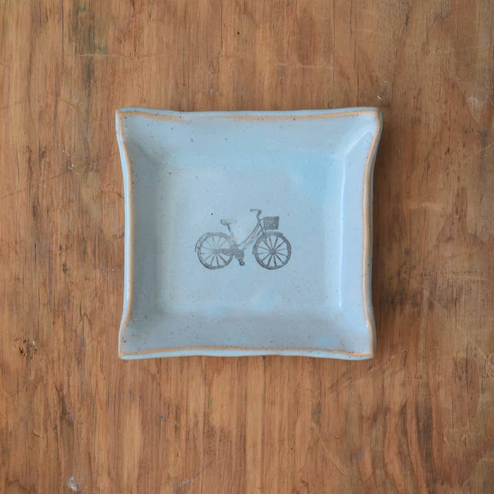 Square Dish - Bike for wholesale by Mud & Maker