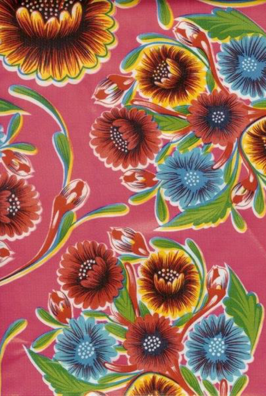 Oilcloth International - Wholesale Tablecloth - 47.5" Round Bloom Tablecloth6