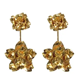 NARA HANDMADE JEWELRY – wholesale Hängande örhängen – Duo Blommor0