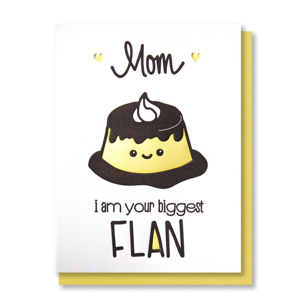 Kiss and Punch - Wholesale Mother's Day Card - Biggest Flan Mom Letterpress Card - Mother's Day - Spring0