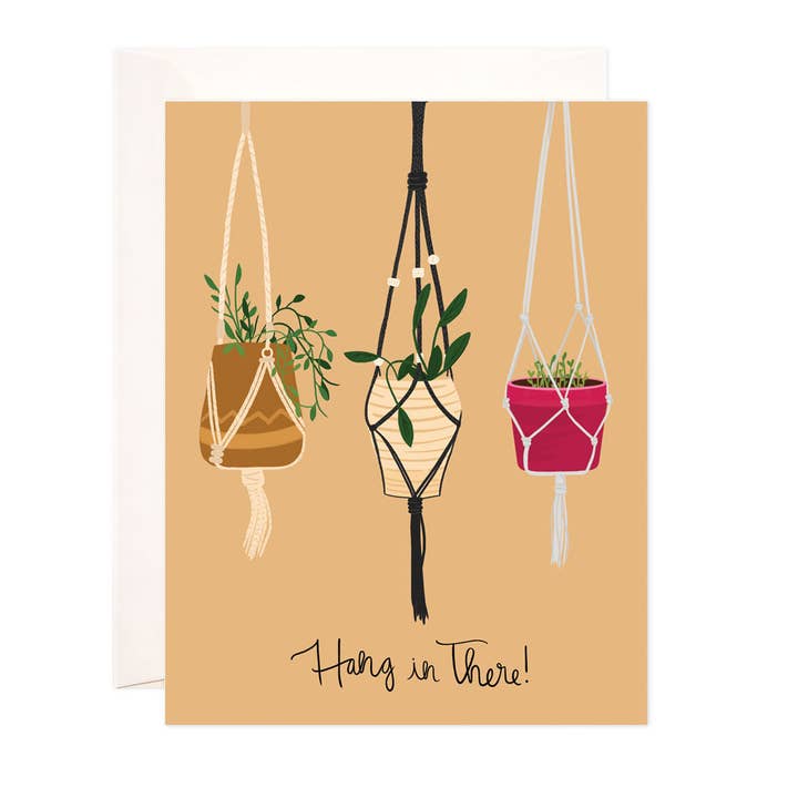 Bloomwolf Studio - Vente Carte de vœux classique - Hang In There Carte de vœux0