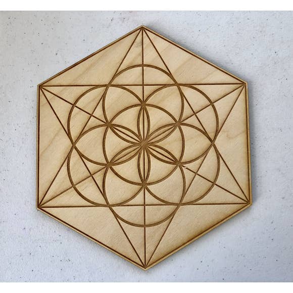 Zen and Meow - Wholesale Crystal Grid - Seed of Life Crystal Grid
