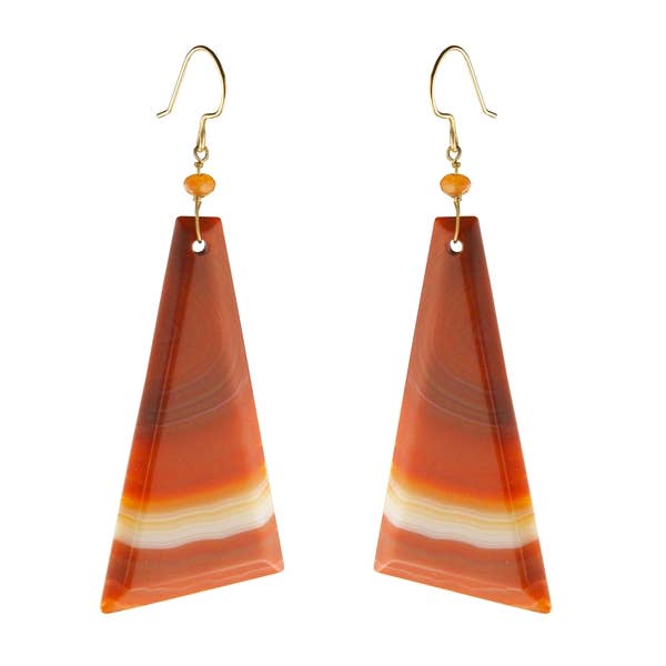 Naturliga Banded Ceres örhängen i guld fylld för wholesale av Great Falls Jewelry