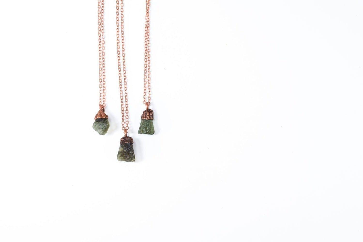 HAWKHOUSE - Wholesale Pendant/Charm Necklace - Raw Moldavite Jewelry1