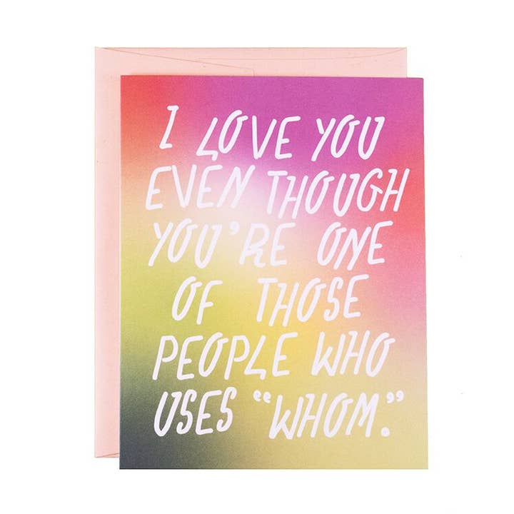 Personen, die Wen Love Card verwendet für den Großhandel von The Witty Gritty Paper Co.