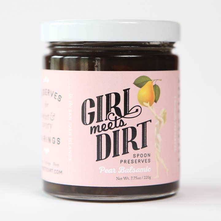 Pear Balsamic Spoon Preserves 7.75oz for wholesale by Girl Meets Dirt